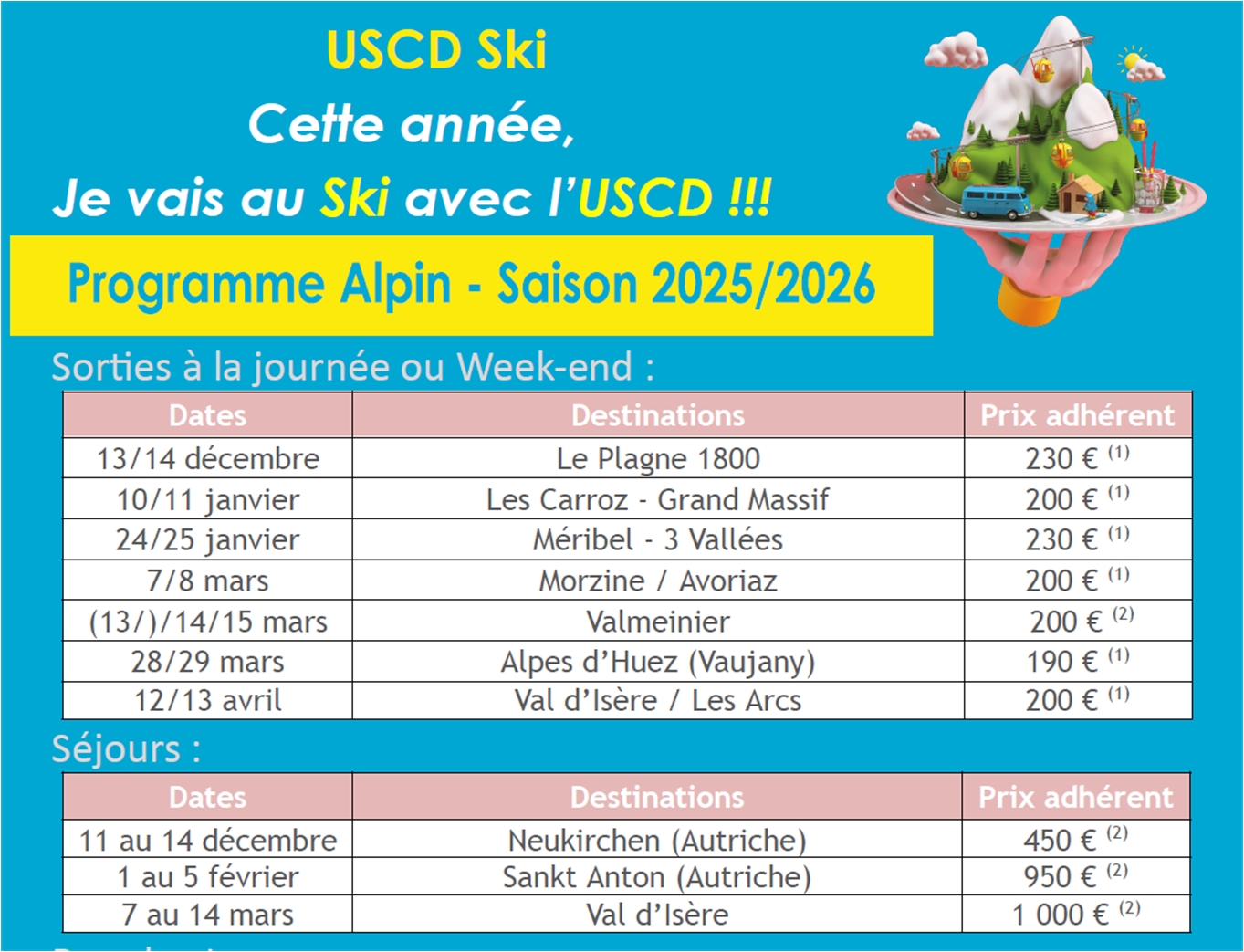 Programme Alpin 2025-2026 Programme Alpin 2025-2026